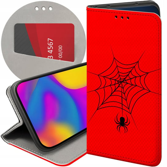 ETUI Z KLAPKĄ DO XIAOMI 12 PRO / 12S PRO WZORY PAJĄK SPIDER PAJĘCZYNA CASE Xiaomi