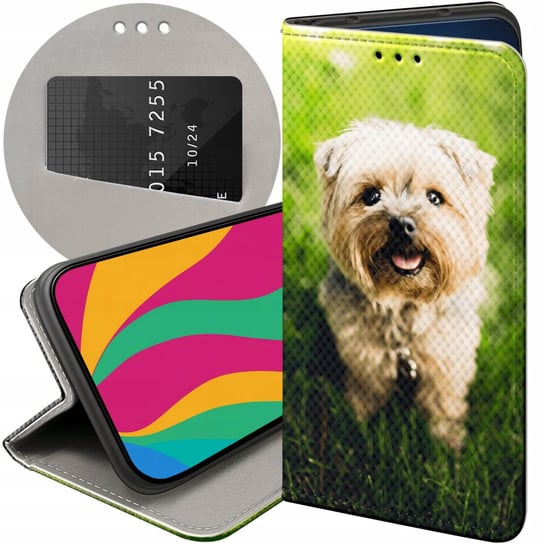 ETUI Z KLAPKĄ DO XIAOMI 12 PRO / 12S PRO WZORY PIESKI PSIAKI DOGS FUTERAŁ Xiaomi