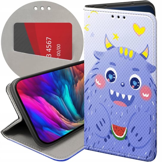 ETUI Z KLAPKĄ DO XIAOMI 12 PRO / 12S PRO WZORY POTWORY POTWÓR MONSTER CASE Xiaomi