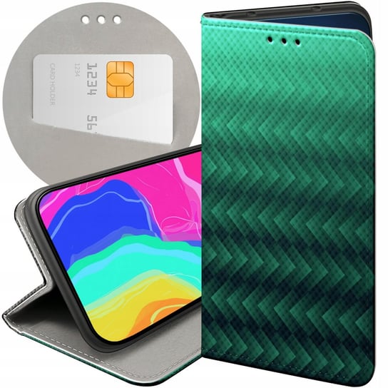 ETUI Z KLAPKĄ DO XIAOMI 12 PRO / 12S PRO WZORY ZIELONE GRASSY GREEN CASE Xiaomi