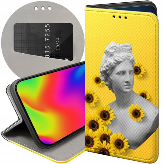 ETUI Z KLAPKĄ DO XIAOMI 12 PRO / 12S PRO WZORY ŻÓŁTE SŁONECZNE YELLOW CASE Xiaomi