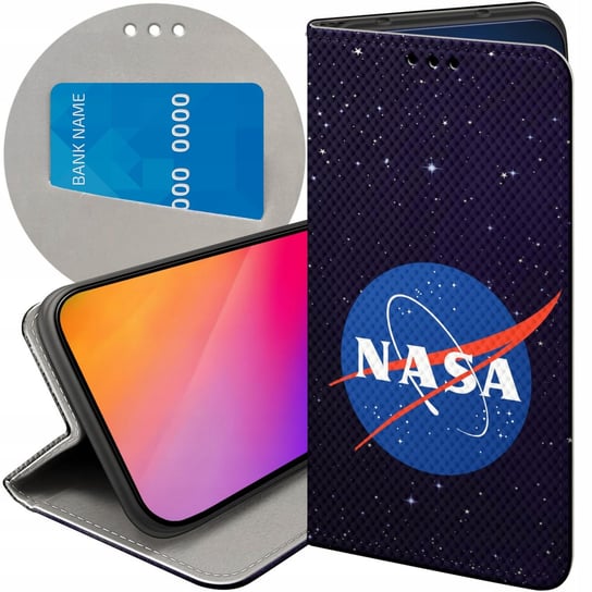 ETUI Z KLAPKĄ DO XIAOMI 12T / 12 PRO WZORY NASA KOSMOS ASTRONOMIA GWIAZDY Xiaomi