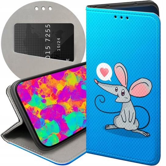 ETUI Z KLAPKĄ DO XIAOMI 13 PRO WZORY MYSZKA MOUSE MINI FUTERAŁ POKROWIEC Xiaomi