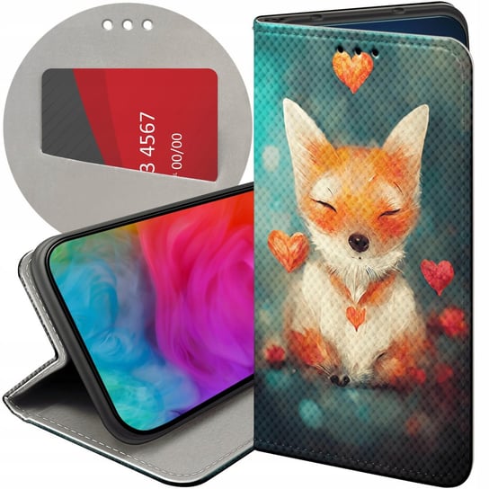 Etui Z Klapką Do Xiaomi 13 Wzory Liski Lisy Fox Futerał Pokrowiec Case Xiaomi