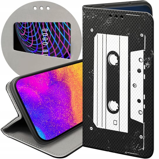 ETUI Z KLAPKĄ DO XIAOMI 13 WZORY RETRO OLD SCHOOL MUZYKA GRY FUTERAŁ CASE Xiaomi