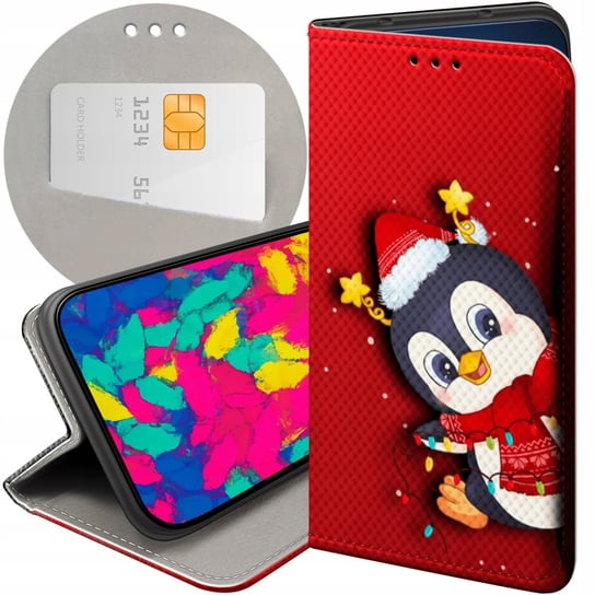 Etui Z Klapką Do Xiaomi 13 Wzory Święta Christmas Mikołaj Futerał Pokrowiec Xiaomi