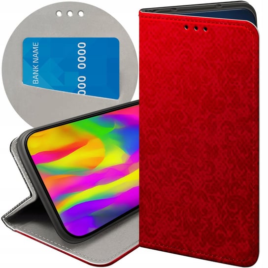 Etui Z Klapką Do Xiaomi Mi 10T Lite Wzory Czerwone Serca Róże Futerał Case Xiaomi
