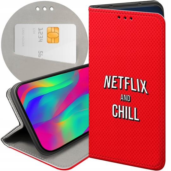 ETUI Z KLAPKĄ DO XIAOMI MI 11 LITE 4G / 5G WZORY NETFLIX SERIALE FILMY KINO Xiaomi