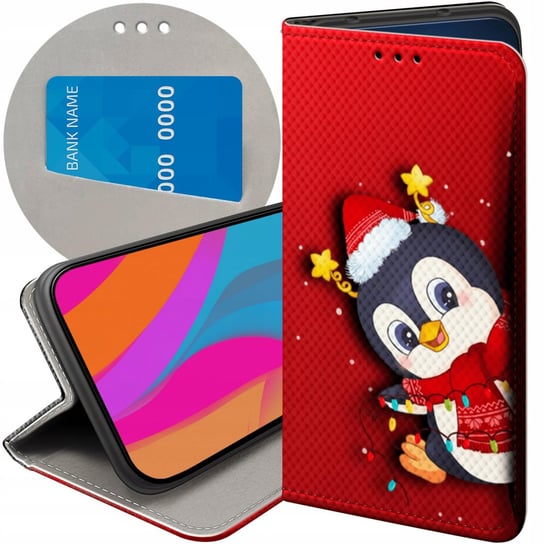 Etui Z Klapką Do Xiaomi Mi 11 Lite 4G / 5G Wzory Święta Christmas Mikołaj Xiaomi