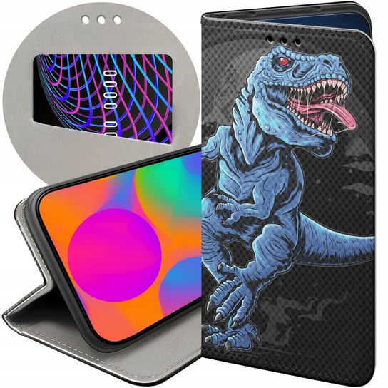 Etui Z Klapką Do Xiaomi Mi A1 Wzory Dinozaury Reptilia Prehistoryczne Case Xiaomi