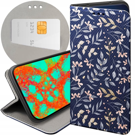 ETUI Z KLAPKĄ DO XIAOMI MI A1 WZORY FLORAL BOTANIKA BUKIETY FUTERAŁ CASE Xiaomi