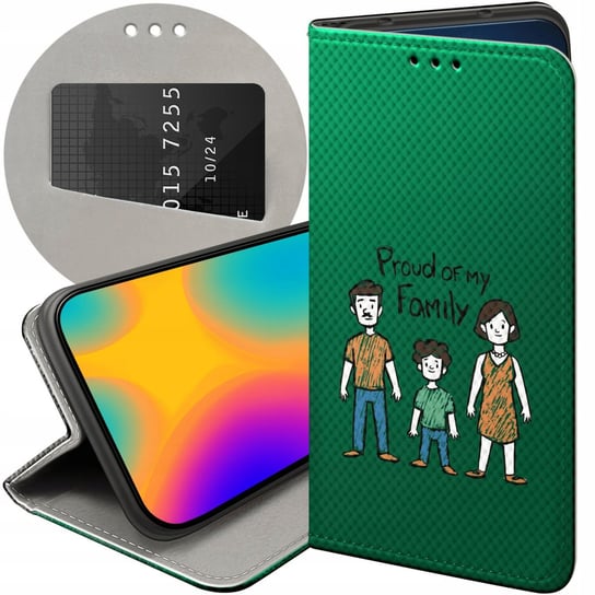 Etui Z Klapką Do Xiaomi Mi A1 Wzory Rodzina Familia Dom Futerał Pokrowiec Xiaomi