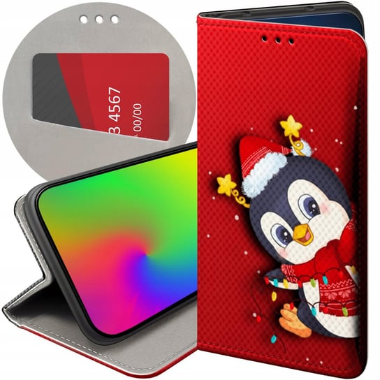 Etui Z Klapką Do Xiaomi Mi A2 Lite Wzory Święta Christmas Mikołaj Futerał Xiaomi