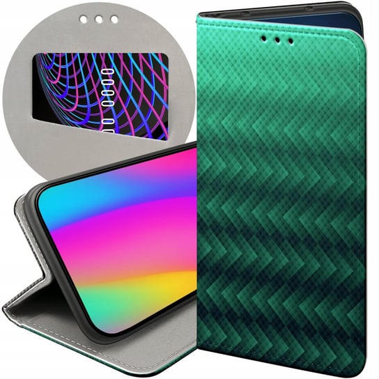 ETUI Z KLAPKĄ DO XIAOMI MI A2 / MI 6X WZORY ZIELONE GRASSY GREEN FUTERAŁ Xiaomi