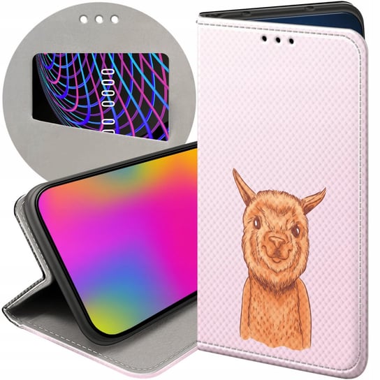 ETUI Z KLAPKĄ DO XIAOMI NOTE 9 PRO / NOTE 9S WZORY LAMA ALPAKA ANDY FUTERAŁ Xiaomi