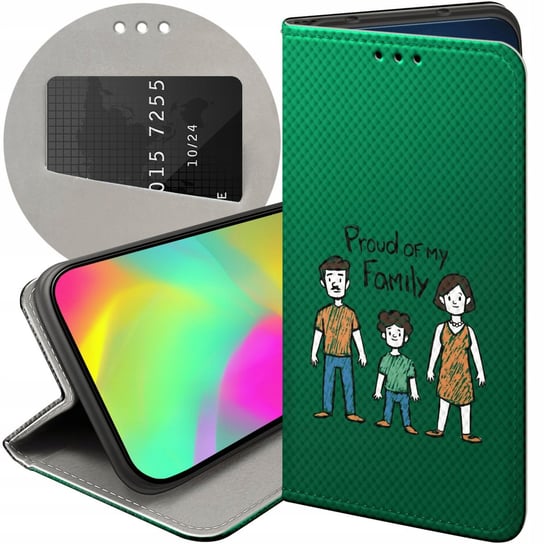 Etui Z Klapką Do Xiaomi Note 9 Pro / Note 9S Wzory Rodzina Familia Dom Case Xiaomi