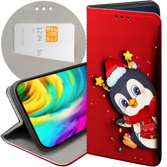 Etui Z Klapką Do Xiaomi Note 9 Pro / Note 9S Wzory Święta Christmas Mikołaj Xiaomi