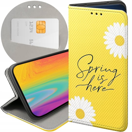 ETUI Z KLAPKĄ DO XIAOMI NOTE 9 PRO / NOTE 9S WZORY WIOSNA WIOSENNE SPRING Xiaomi