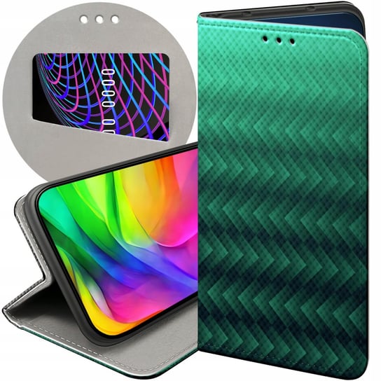 ETUI Z KLAPKĄ DO XIAOMI NOTE 9 PRO / NOTE 9S WZORY ZIELONE GRASSY GREEN Xiaomi