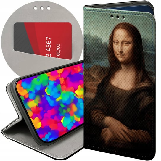 ETUI Z KLAPKĄ DO XIAOMI POCO F4 GT WZORY LEONARDO DA VINCI MONA ŁASICZKA Xiaomi