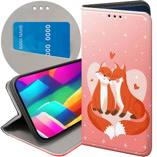 ETUI Z KLAPKĄ DO XIAOMI POCO F4 GT WZORY LOVE MIŁOŚĆ ZAKOCHANIE FUTERAŁ Xiaomi