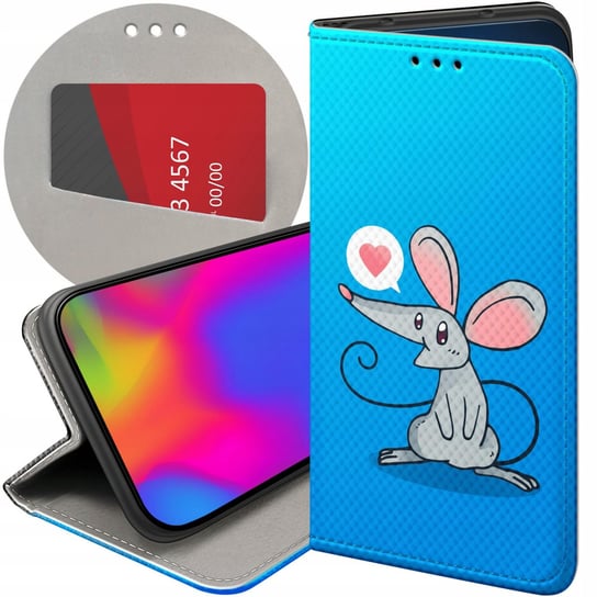 ETUI Z KLAPKĄ DO XIAOMI POCO X3 NFC WZORY MYSZKA MOUSE MINI FUTERAŁ CASE Xiaomi