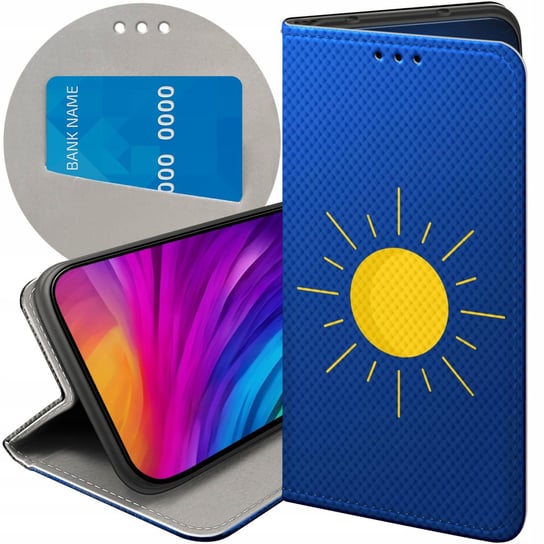 ETUI Z KLAPKĄ DO XIAOMI POCO X3 NFC WZORY SŁOŃCE PLANETY SUN FUTERAŁ CASE Xiaomi