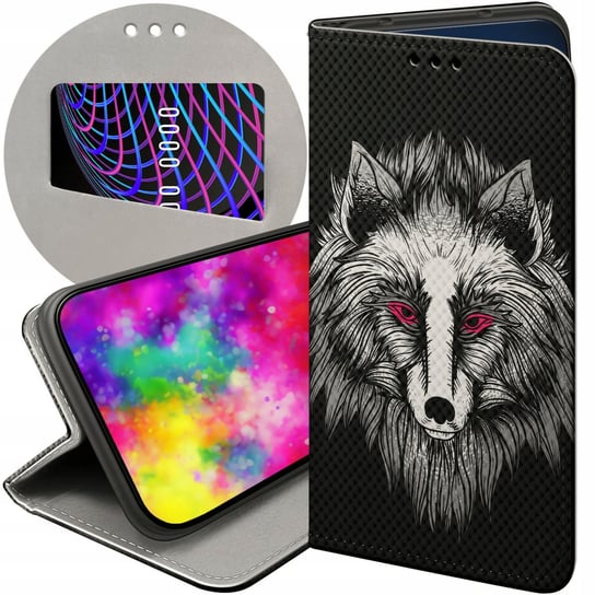 ETUI Z KLAPKĄ DO XIAOMI POCO X3 NFC WZORY WILK WILKOŁAK WOLF WILCZYCA CASE Xiaomi