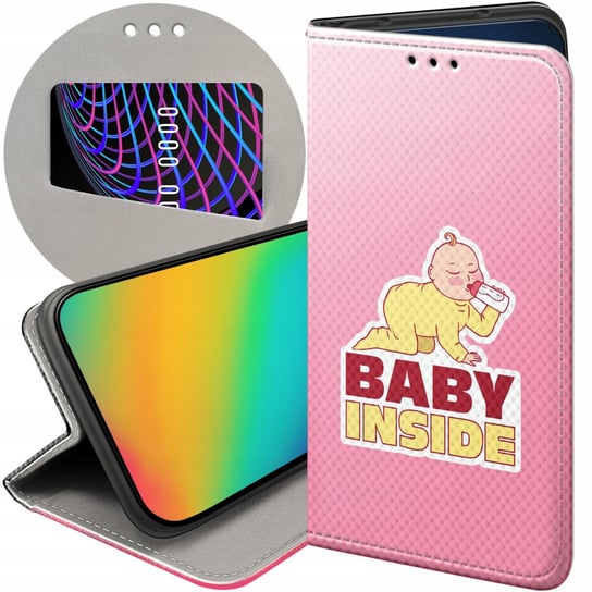 ETUI Z KLAPKĄ DO XIAOMI REDMI 10 5G WZORY CIĄŻOWE PREGNANT BABY SHOWER CASE Xiaomi