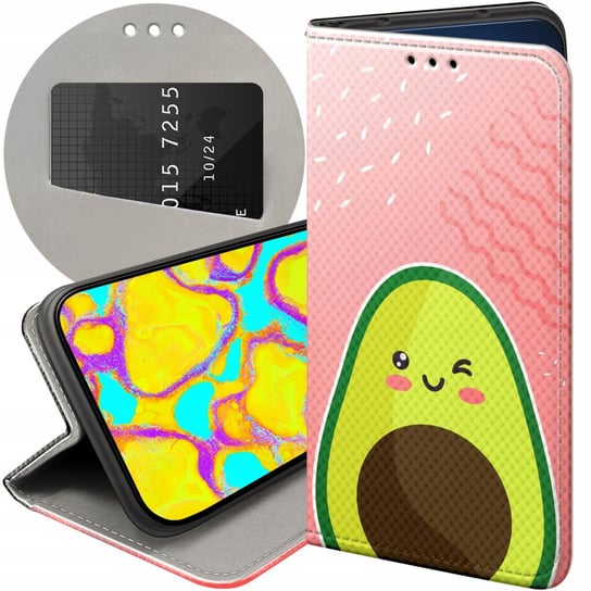 ETUI Z KLAPKĄ DO XIAOMI REDMI 10 WZORY AWOKADO AVOCADO OWOC FUTERAŁ CASE Xiaomi