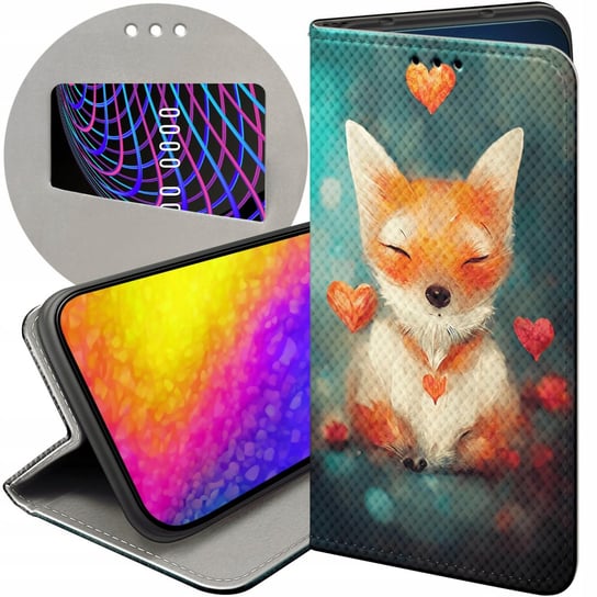 Etui Z Klapką Do Xiaomi Redmi 10A Wzory Liski Lisy Fox Futerał Pokrowiec Xiaomi