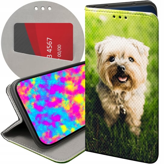 Etui Z Klapką Do Xiaomi Redmi 10A Wzory Pieski Psiaki Dogs Futerał Case Xiaomi