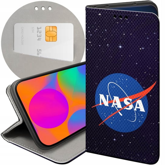 ETUI Z KLAPKĄ DO XIAOMI REDMI 4X WZORY NASA KOSMOS ASTRONOMIA GWIAZDY CASE Xiaomi