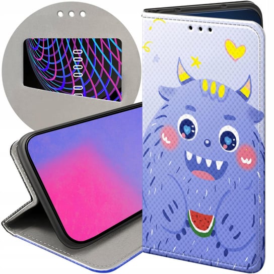 ETUI Z KLAPKĄ DO XIAOMI REDMI 6 WZORY POTWORY POTWÓR MONSTER FUTERAŁ CASE Xiaomi