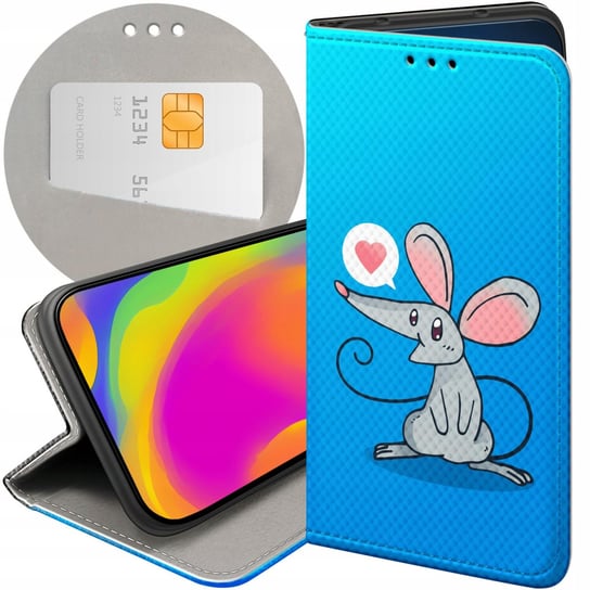 ETUI Z KLAPKĄ DO XIAOMI REDMI 6A WZORY MYSZKA MOUSE MINI FUTERAŁ POKROWIEC Xiaomi