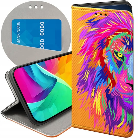 ETUI Z KLAPKĄ DO XIAOMI REDMI 6A WZORY NEONOWE NEON JASKRAWE FUTERAŁ CASE Xiaomi