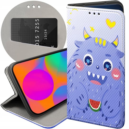 ETUI Z KLAPKĄ DO XIAOMI REDMI 6A WZORY POTWORY POTWÓR MONSTER FUTERAŁ CASE Xiaomi