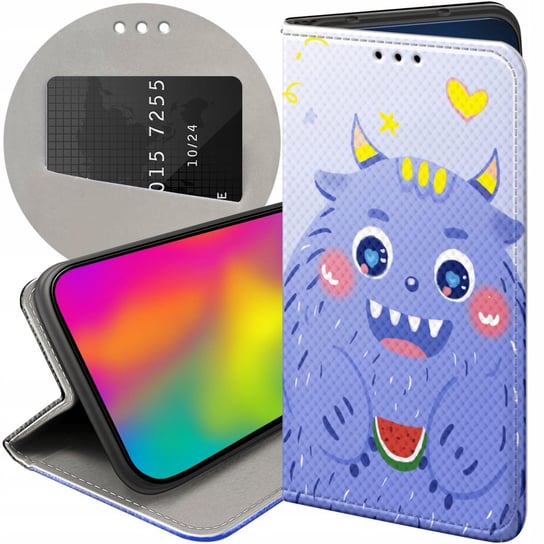 ETUI Z KLAPKĄ DO XIAOMI REDMI 7 WZORY POTWORY POTWÓR MONSTER FUTERAŁ CASE Xiaomi