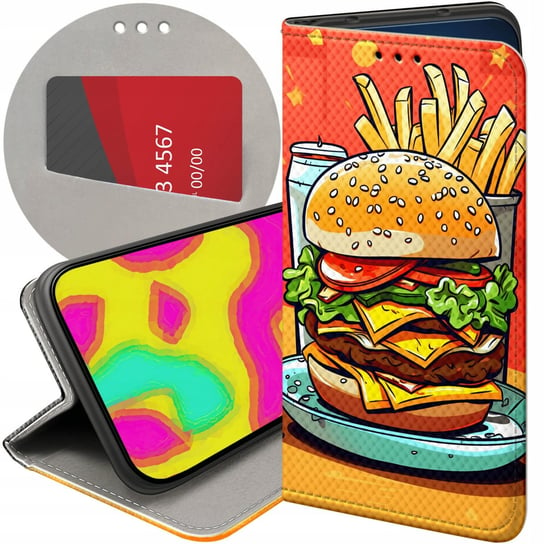 Etui Z Klapką Do Xiaomi Redmi 9 Wzory Hamburger Burgery Fast-Food Jedzenie Xiaomi