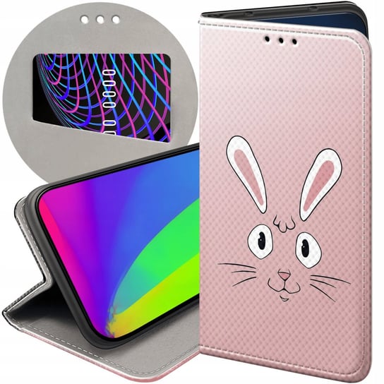 Etui Z Klapką Do Xiaomi Redmi 9 Wzory Królik Zając Bunny Futerał Pokrowiec Xiaomi