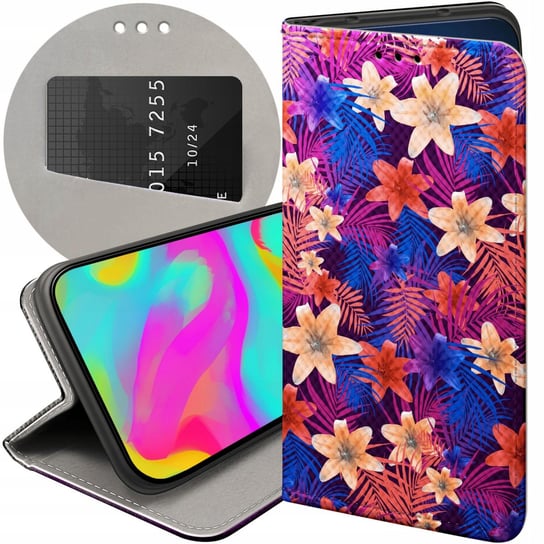 ETUI Z KLAPKĄ DO XIAOMI REDMI 9 WZORY TROPIC TROPIKALNE TROPIKI EGZOTYKA Xiaomi