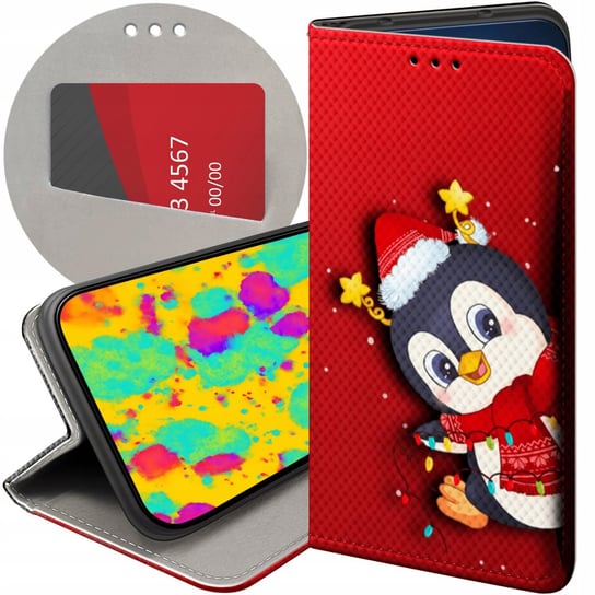 Etui Z Klapką Do Xiaomi Redmi 9A Wzory Święta Christmas Mikołaj Futerał Xiaomi