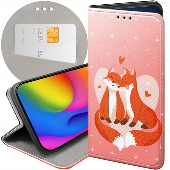 ETUI Z KLAPKĄ DO XIAOMI REDMI 9C WZORY LOVE MIŁOŚĆ ZAKOCHANIE FUTERAŁ CASE Xiaomi