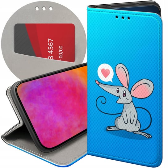 ETUI Z KLAPKĄ DO XIAOMI REDMI 9C WZORY MYSZKA MOUSE MINI FUTERAŁ POKROWIEC Xiaomi