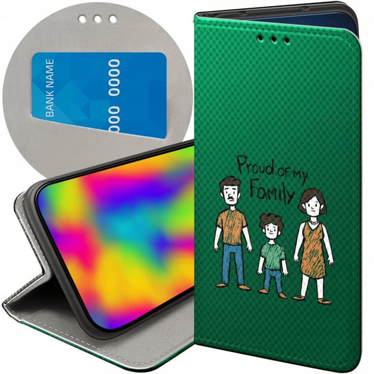 Etui Z Klapką Do Xiaomi Redmi 9C Wzory Rodzina Familia Dom Futerał Case Xiaomi