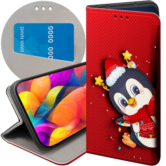 Etui Z Klapką Do Xiaomi Redmi 9C Wzory Święta Christmas Mikołaj Futerał Xiaomi