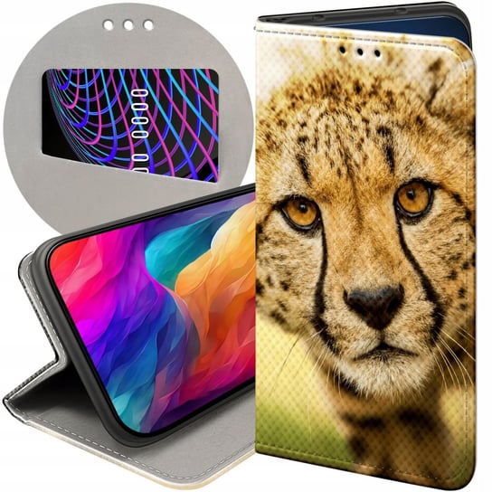 Etui Z Klapką Do Xiaomi Redmi 9T / Poco M3 Wzory Gepard Cętki Panterka Xiaomi