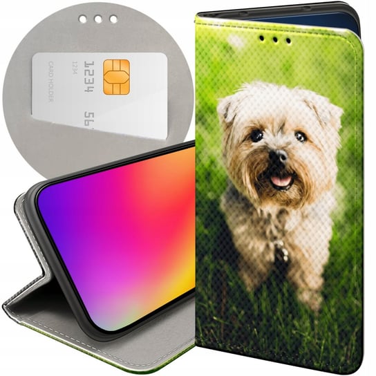 Etui Z Klapką Do Xiaomi Redmi Note 10 5G Wzory Pieski Psiaki Dogs Futerał Xiaomi