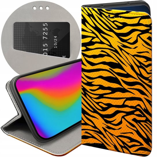 ETUI Z KLAPKĄ DO XIAOMI REDMI NOTE 10 5G WZORY TYGRYS TYGRYESK TIGER CASE Xiaomi