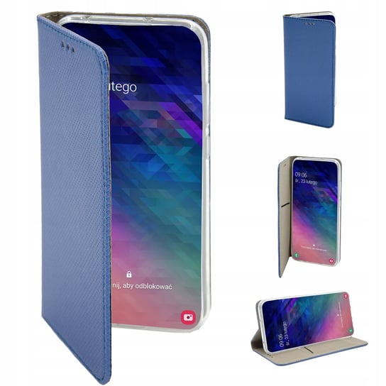 Etui Z Klapką Do Xiaomi Redmi Note 10 Niebieskie Zamykane Magnetyczne Flip Xiaomi